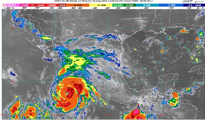 ‘Genevieve’ pasa a huracán categoría 4: pronostican rachas de vientos fuertes en Sonora
