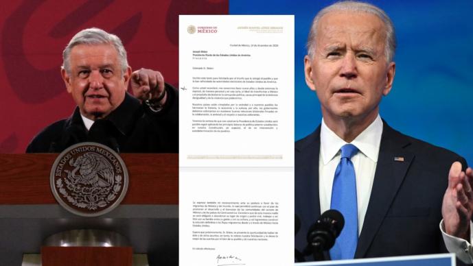 AMLO envía carta a Joe Biden para felicitarlo como presidente electo