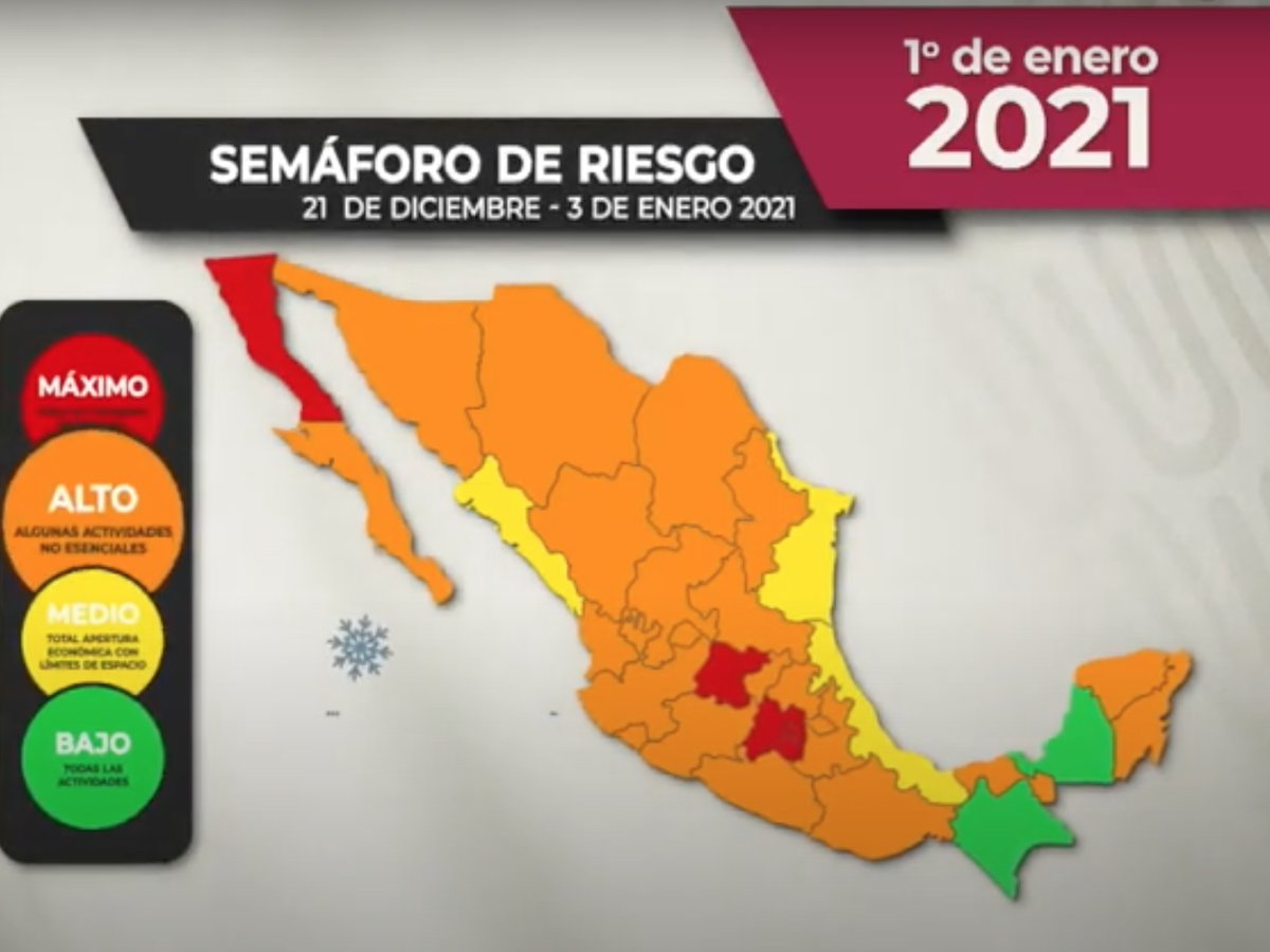 Sonora se mantiene en semáforo epidemiológico naranja: Ssa