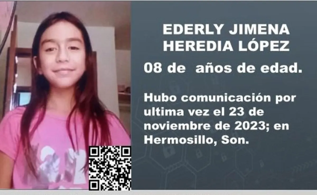 Buscan a la pequeña Ederly Jimena, quien desapareció en Hermosillo