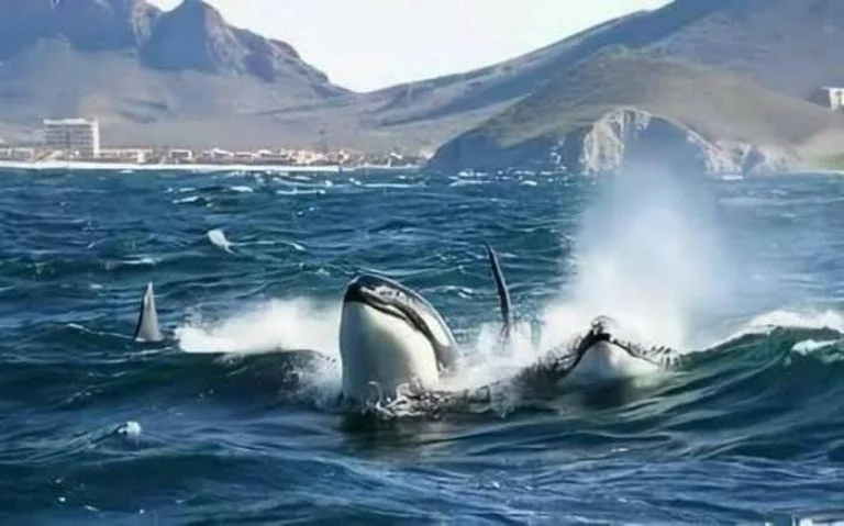 Pescadores de Sonora en alerta por avistamiento de orcas en sus playas