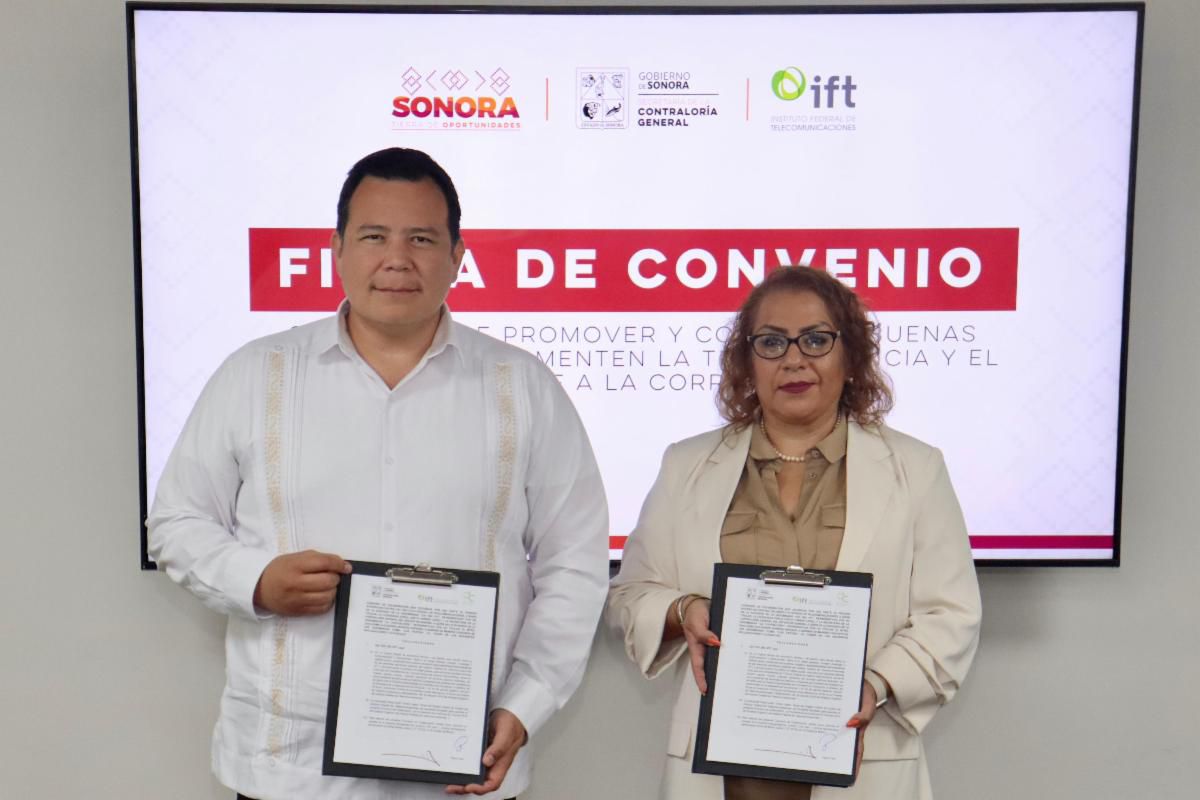 Contraloría Sonora e Instituto de Telecomunicaciones colaboran por la transparencia y contra la corrupción