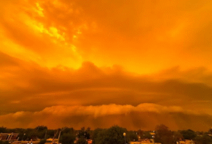 Una intensa tormenta azotó Hermosillo con ráfagas de viento de hasta 150 kilómetros por hora
